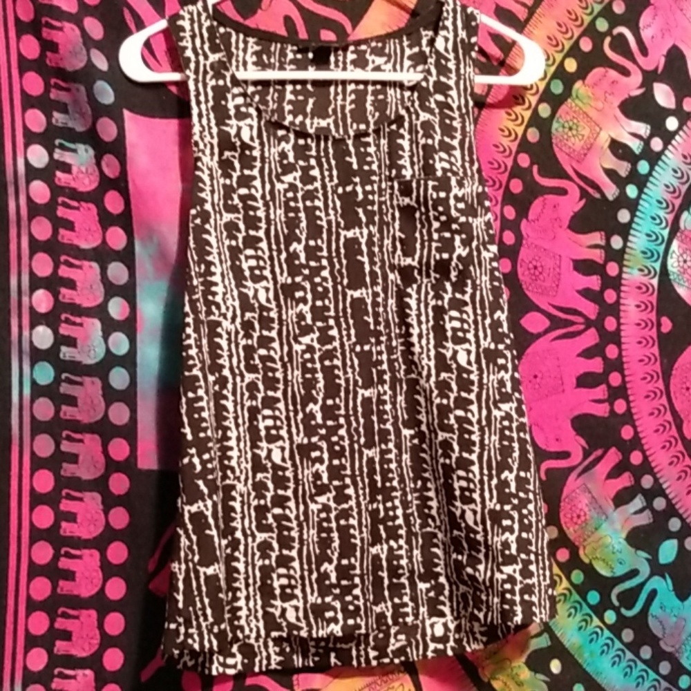 Sheer tank top